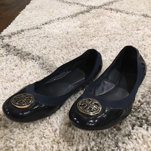 Tory Burch Navy Flats